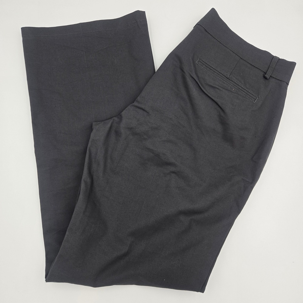 Dockers Women Gray Straight Leg Dress Pants Sure Fit Slimming 14 M Metro Trouser